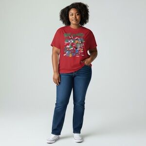 Vintage 1994 Warner Bros Bah Humbug Bugs Bunny Daffy Duck Christmas Shirt XL